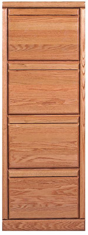 Forest Designs Bullnose Four Drawer File Cabinet: 22W x 56H x 18D