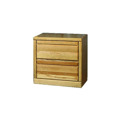 Forest Designs Bullnose Two Drawer Nightstand: 25W x 24H x 18D