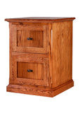 Forest Designs Mission Oak Two Drawer File: 22W x 30H x 18D