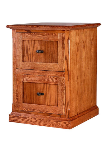 Forest Designs Mission Oak Two Drawer File: 22W x 30H x 21D