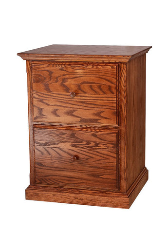 Forest Designs Traditional Oak Two Drawer File: 22W x 30H x 21D