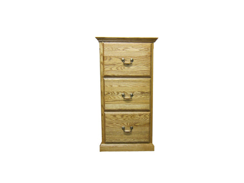 Forest Designs Traditional Three Drawer File: 22W x 43H x 21D