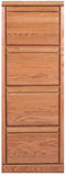 Forest Designs Bullnose Four Drawer File Cabinet: 22W x 56H x 21D