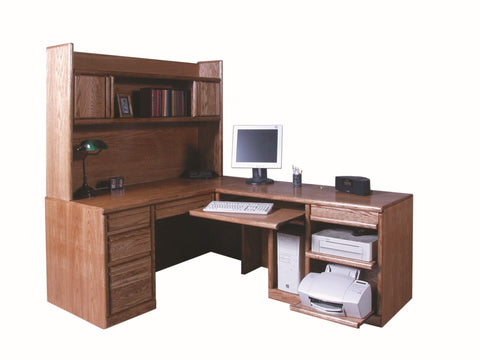 Forest Designs Bullnose Hutch for 1050 Desk Portion: 66w x 42H x 13D (Desk and Return Sold Separately)
