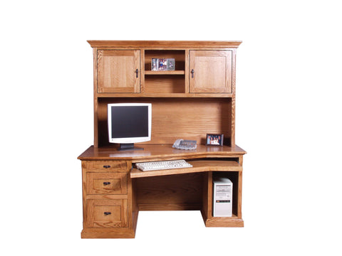 Forest Designs 60w Mission Angled Desk & Hutch