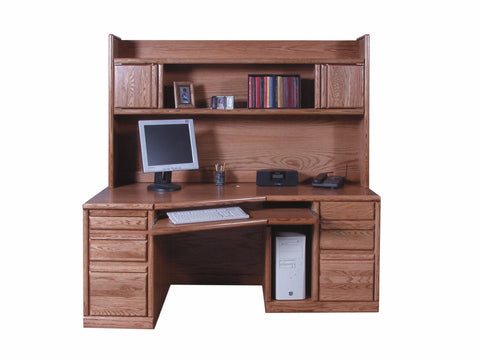 Forest Designs Bullnose Hutch for 1055: 74w x 42H x 13D (Desk Sold Separately)