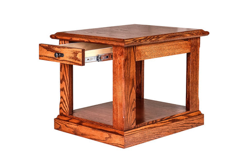 Forest Designs Mission End Table: 21W X 20H X 24D