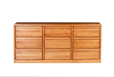 Forest Designs Bullnose Nine Drawer Dresser: 72W X 32H X 18D
