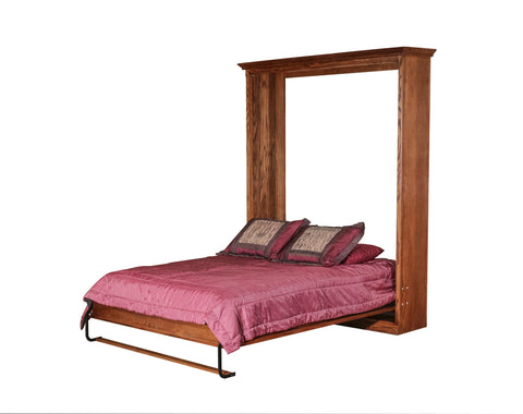 Forest Designs Mission Murphy Bed (Shown in Queen in Open Position) : 73W X 92H X 15D/ Bed Extends 89 From Wall