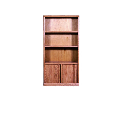 Forest Designs Bullnose Bookcase with Lower Doors: 36W X 13D Choose Your Height