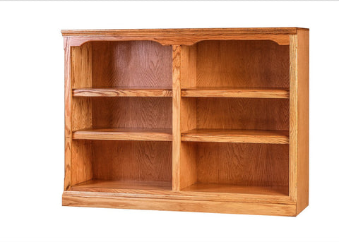 Forest Designs Traditional Oak Bookcase: 48W x 13D Choose Your Height