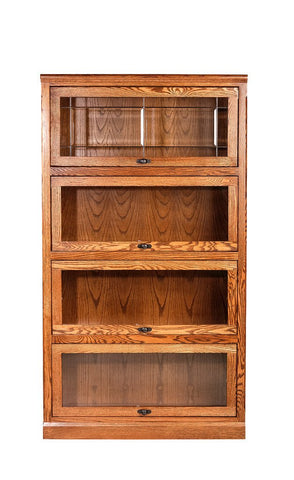 Forest Designs Mission Lawyer Bookcase: 36W X 79H X 13D (Four Doors)