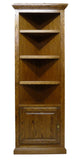 Forest Designs Traditional Corner Bookcase with Lower Door: Choose Your Height (27 X 27 f/Corner)