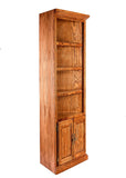 Forest Designs Traditional Oak Corner Bookcase: 27 x 27 Choose Your Height w/ 30H Lower Doors