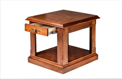 Forest Designs Traditional Alder End Table: 21W X 20H X 24D