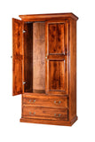 Forest Designs Traditional Antique Wardrobe: 36W X 72H X 18D w/ Two Drawers