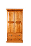 Forest Designs Traditional Wardrobe: 36W X 72H X 18D w/ Two Drawers