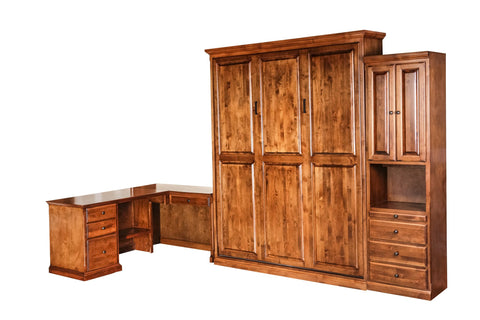 Forest Designs Traditional Alder Desk w/ Single Pedestal: 48W X 30H X 24D