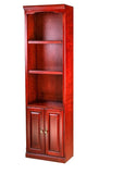 Forest Designs Traditional Alder Bookcase: 24W x 13D w/ 30H Lower Doors Choose Your Height