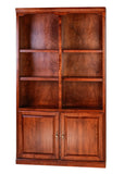 Forest Designs Traditional Alder Bookcase: 48W x 13D Choose Your Height w/ 30H Lower Doors