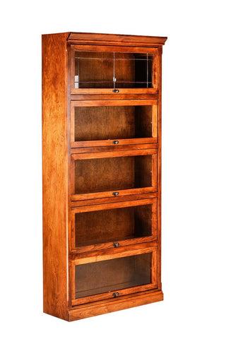 Forest Designs Mission Alder Lawyer Bookcase: 36W X 13D Choose Your Height ( Five Doors)